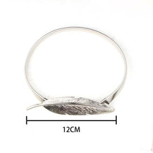 Load image into Gallery viewer, Golden Silver Curtain Clip Curtains Holders Feather Shape Tieback Buckle Clips Curtain Accessories Home Decor Modern Simple Style Curtain Tie Backs Decorative with Spring Curtain Strap Metal Plating Decorative Accessories 30cm
