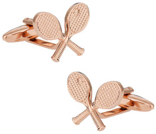 Load image into Gallery viewer, Rose Gold Tone Tennis Cufflinks
