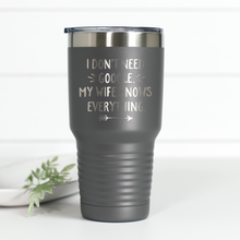 Load image into Gallery viewer, I Don't Need Google 30 oz Engraved Tumbler

