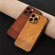 Load image into Gallery viewer, Gorgeous Luxury Genuine Leather Phone Case For iphone 13 Pro Max 12 11 14Pro Max XR XS MAX 7Plus Shockproof Cover Full Protective  Slim Leather Luxury PU Flexible Bumper Non-Slip Grip Shockproof Full Body Protective Cover Men Women Phone Cases
