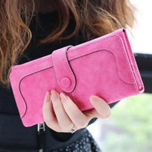 Load image into Gallery viewer, Gorgeous Matte Leather Long Wallet For Women And Lady Purse High Quality Female Wallets Card Holder Clutch Carteras
