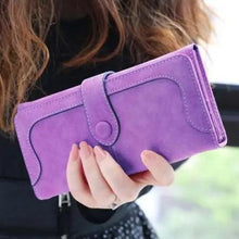 Load image into Gallery viewer, Gorgeous Matte Leather Long Wallet For Women And Lady Purse High Quality Female Wallets Card Holder Clutch Carteras
