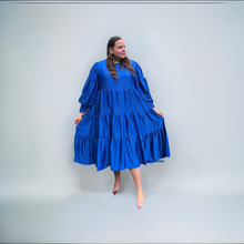 Load image into Gallery viewer, Swuun Sapphire Blue Ethereal Dress
