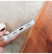 Load image into Gallery viewer, Gradient Rainbow Charming Case For iPhone 13 11 12 Pro Max XS XR 7 8 Plus Transparent Cover with Wallet Card Holder Case  Soft Cover for iPhone
