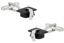 Load image into Gallery viewer, Graduation Hat Cufflinks
