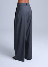 Load image into Gallery viewer, Broadway Sophia Wide-Leg Virgin Wool Pants in Mid Grey
