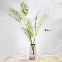 Load image into Gallery viewer, Green Artificial Palm Leaves Plastic Tropical Tree Fake  Indoor Outdoor Garden Home Outdoor Decorations
