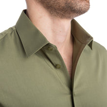 Load image into Gallery viewer, goTIELESS Ultimate Dress Shirt (Army Green)
