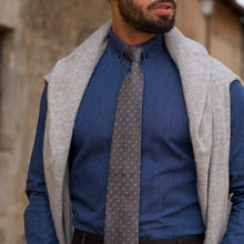 Load image into Gallery viewer, Mattei - Silk Grenadine Tie - Grey
