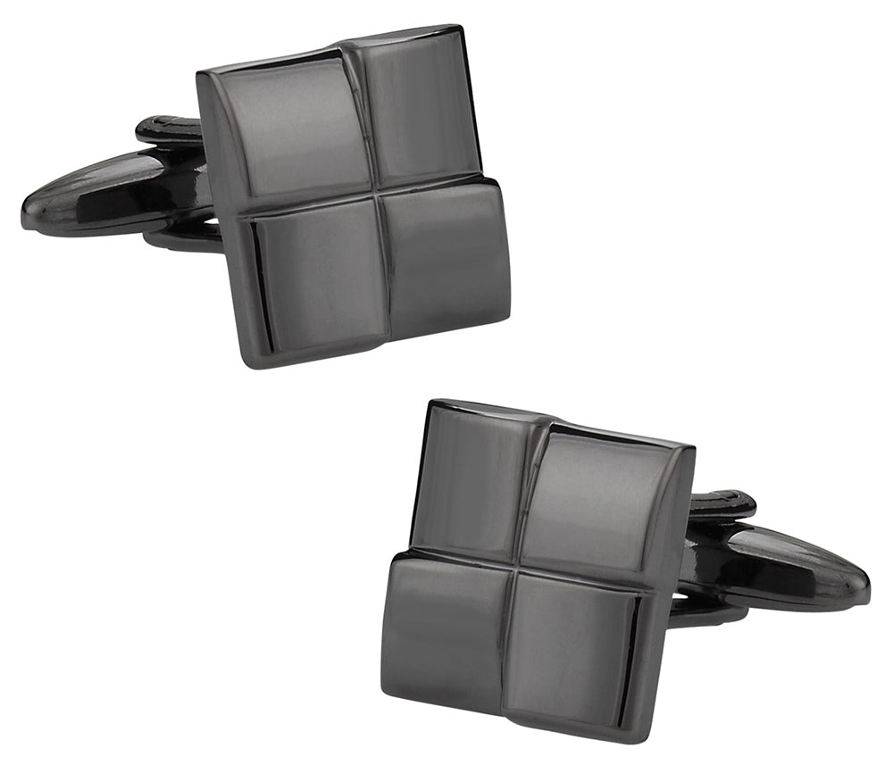 Gun Metal Square Cufflinks