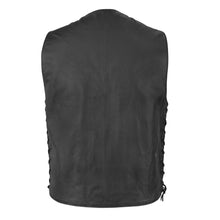 Load image into Gallery viewer, Gun Slinger Men's Motorcycle Western Style Leather Vest
