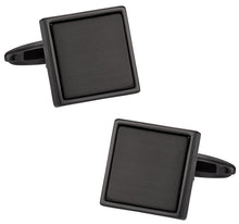 Load image into Gallery viewer, Gunmetal Blacked Out Cufflinks
