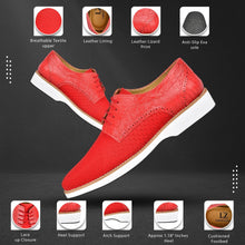 Load image into Gallery viewer, Gutta Lizard Print Leather Textile Casual Sneakers
