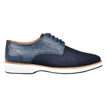 Load image into Gallery viewer, Gutta Lizard Print Leather Textile Casual Sneakers
