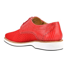 Load image into Gallery viewer, Gutta Lizard Print Leather Textile Casual Sneakers
