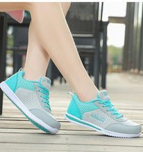 Load image into Gallery viewer, Gym Woman Spring Summer Sneakers Breathable Women Casual Shoes Trainers Running Shoes Light Mesh Tennis Casual Sneakers Fashion Walking Shoes For Womens
