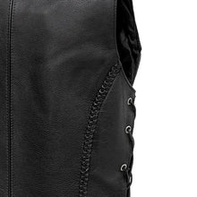 Load image into Gallery viewer, Trinity Women's Motorcycle Western Style Leather Vest
