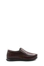 Load image into Gallery viewer, Brown Slip-On Leather Loafers-Wessi
