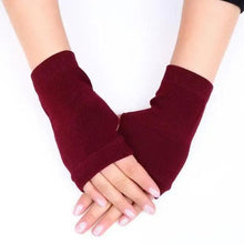 Load image into Gallery viewer, Half Finger Gloves For Women Stylish Winter Soft Warm Wool Knitting Arm Gloves Soft Warm Winter Gloves For Women Knit Arm Warmer Fingerless Gloves Knitted Long Mitten Women Thumb Hole Gloves
