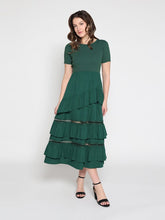Load image into Gallery viewer, Half Knit Fabric Long Dress
