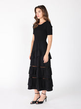 Load image into Gallery viewer, Half Knit Fabric Long Dress
