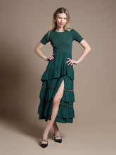 Load image into Gallery viewer, Half Knit Fabric Long Dress
