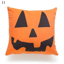 Load image into Gallery viewer, Halloween Cushion Cover Soft Linen Pillow Case Sofa Decoration Pumpkin Printed Pillow Case Orange And Black Pillow Cover For Living Room Car Pillowcase Home Supplies
