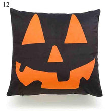 Load image into Gallery viewer, Halloween Cushion Cover Soft Linen Pillow Case Sofa Decoration Pumpkin Printed Pillow Case Orange And Black Pillow Cover For Living Room Car Pillowcase Home Supplies
