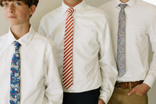 Load image into Gallery viewer, Scarlet Stripe Men's Tie
