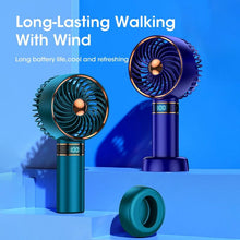 Load image into Gallery viewer, Hand Fan New Handheld Mini Fan USB 5000mAh Rechargeable Mini Portable Small Pocket Fan Data Display Personal Mini Hand Fans for Women USB Rechargeable Makeup Lash Fan for Office
