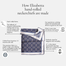 Load image into Gallery viewer, Bergamo - Silk Neckerchief - Blue
