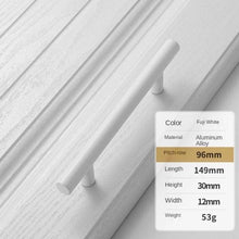 Load image into Gallery viewer, Handles Drawer Cabinet Furniture Kitchen Handles For Cabinet Knob Door Drawer Furniture Kitchen Knob Simplicity White Stainless Steel Hollow Tube  Bar Drawer Pulls Cupboard Knob For Kitchen Furniture Hardware
