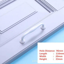 Load image into Gallery viewer, Handles Drawer Cabinet Furniture Kitchen Handles For Cabinet Knob Door Drawer Furniture Kitchen Knob Simplicity White Stainless Steel Hollow Tube  Bar Drawer Pulls Cupboard Knob For Kitchen Furniture Hardware
