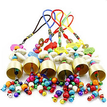 Load image into Gallery viewer, Handmade Copper Wind Chimes Hanging Ethnic Wind Bronze Bell Wood Fish Pendant Mobile Wind Chime Home Garden Outdoor Living Decoration Wind Bells Handmade Pendants For Birthday Gift &amp; Home Decors
