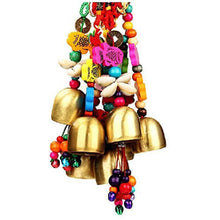 Load image into Gallery viewer, Handmade Copper Wind Chimes Hanging Ethnic Wind Bronze Bell Wood Fish Pendant Mobile Wind Chime Home Garden Outdoor Living Decoration Wind Bells Handmade Pendants For Birthday Gift &amp; Home Decors
