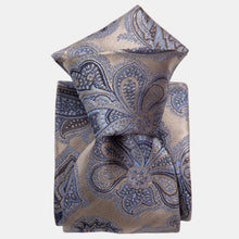 Load image into Gallery viewer, Cortina - Silk Jacquard Tie - Warm Pewter
