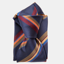 Load image into Gallery viewer, Battisti - Silk Jacquard Tie - Navy
