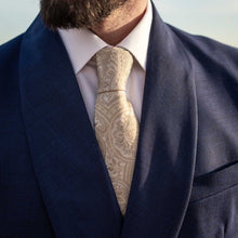 Load image into Gallery viewer, Montecarlo - Silk Jacquard Tie - Champagne
