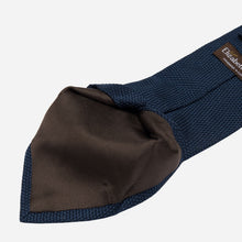 Load image into Gallery viewer, Marino - Navy Blue Silk Grenadine Tie
