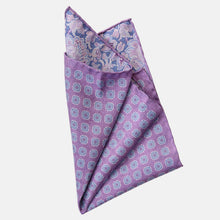 Load image into Gallery viewer, Assisi - Double Sided Silk Pocket Square - Lavender
