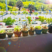 Load image into Gallery viewer, Hanging Crystal With Ball Prism Rainbow Maker Tree of Life Decor For Garden Window Rainbow Maker with Chain for Easy Hanging Outdoor Home Kids Room Window
