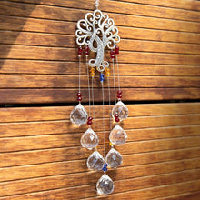 Load image into Gallery viewer, Hanging Crystal With Ball Prism Rainbow Maker Tree of Life Decor For Garden Window Rainbow Maker with Chain for Easy Hanging Outdoor Home Kids Room Window
