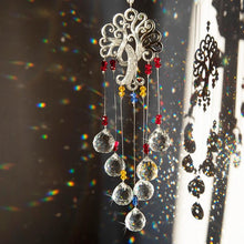 Load image into Gallery viewer, Hanging Crystal With Ball Prism Rainbow Maker Tree of Life Decor For Garden Window Rainbow Maker with Chain for Easy Hanging Outdoor Home Kids Room Window
