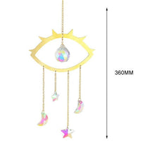 Load image into Gallery viewer, Hanging Sun Catcher Moon Light With Chain Pendant Ornament Crystal Balls  Catcher Wind-chime Rainbow Maker Crystal Hanging  Window Curtain Chandelier Outdoor Garden Home Decor Christmas Day Party Wedding Decoration
