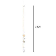 Load image into Gallery viewer, Hanging Sun Catcher Moon Light With Chain Pendant Ornament Crystal Balls  Catcher Wind-chime Rainbow Maker Crystal Hanging  Window Curtain Chandelier Outdoor Garden Home Decor Christmas Day Party Wedding Decoration
