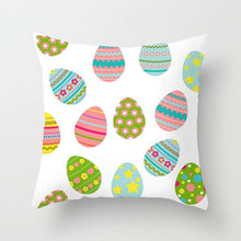 Load image into Gallery viewer, Happy Easter Pillowcase Easter Decorations For Home Party Rabbit Eggs Spring Easter Decor Linen Throw Pillow Cover Case Farmhouse Eggs Tree Rabbit Holiday Cushion Cover Polyester Pillow Cover
