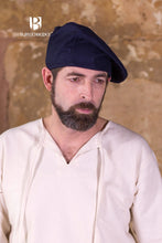 Load image into Gallery viewer, Wool Beret Harald Blue
