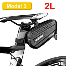 Load image into Gallery viewer, Hard Shell Bicycle Bag Waterproof Cycling Road Bike Tool Bag Night Reflective Bag Bike Accessories Bike Bag Bicycle Bag Under Hard Shell Bike Seat Bag with Silver Reflective Strip Bike Bag For Mountain Road Bike
