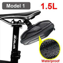 Load image into Gallery viewer, Hard Shell Bicycle Bag Waterproof Cycling Road Bike Tool Bag Night Reflective Bag Bike Accessories Bike Bag Bicycle Bag Under Hard Shell Bike Seat Bag with Silver Reflective Strip Bike Bag For Mountain Road Bike
