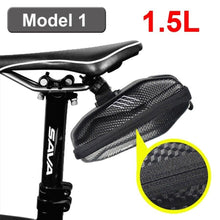 Load image into Gallery viewer, Hard Shell Bicycle Bag Waterproof Cycling Road Bike Tool Bag Night Reflective Bag Bike Accessories Bike Bag Bicycle Bag Under Hard Shell Bike Seat Bag with Silver Reflective Strip Bike Bag For Mountain Road Bike
